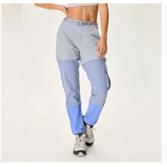 Outdoor Voices RecTrek Zip-Off Pants Blue Size Small - Picture 1 of 6